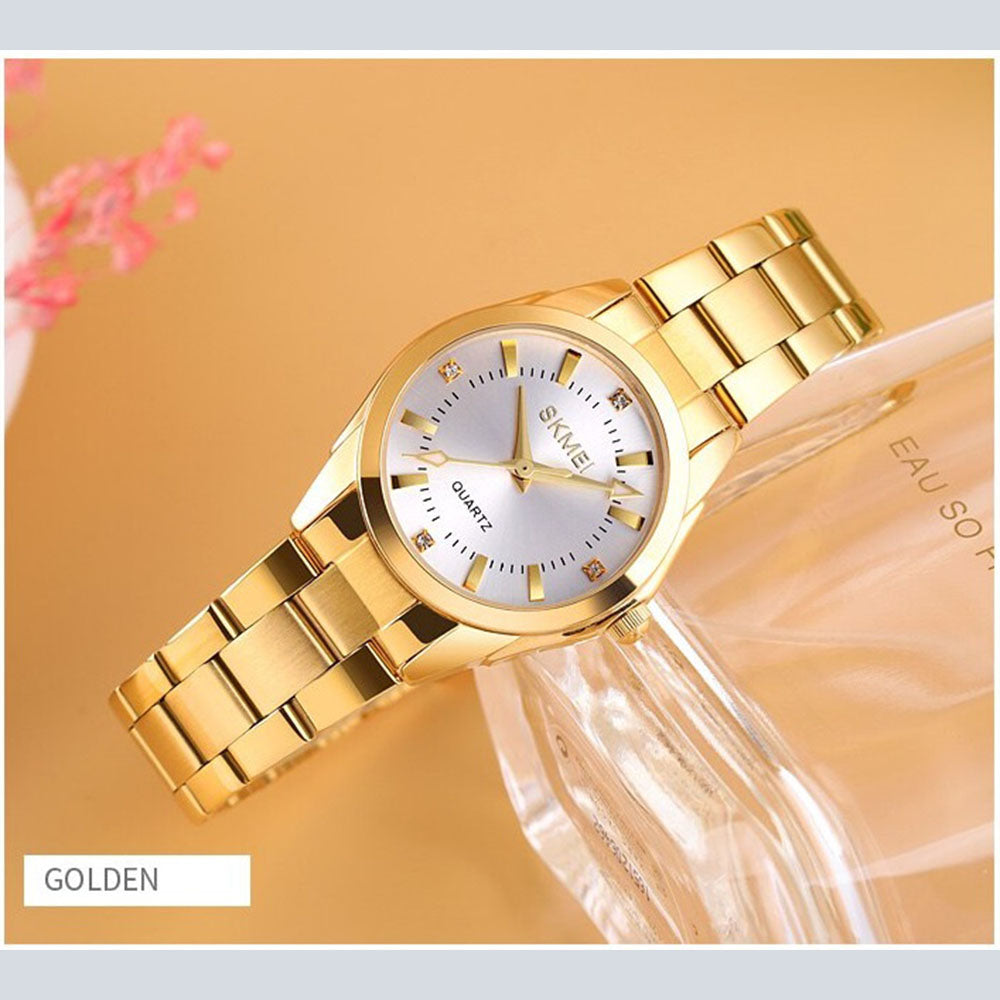 Women's SKMEI 0261 Delicate Rhinestone Creative Casual Water Resistant Quartz Watch