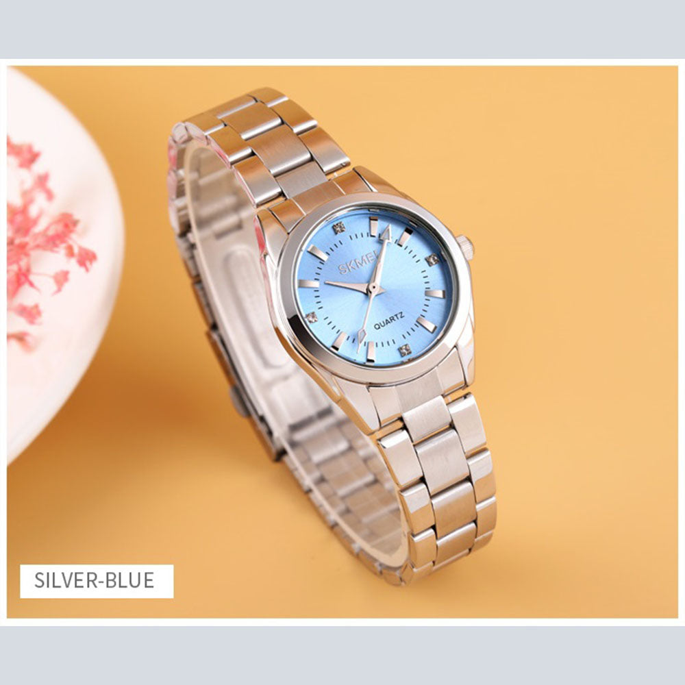 Women's SKMEI 0261 Delicate Rhinestone Creative Casual Water Resistant Quartz Watch