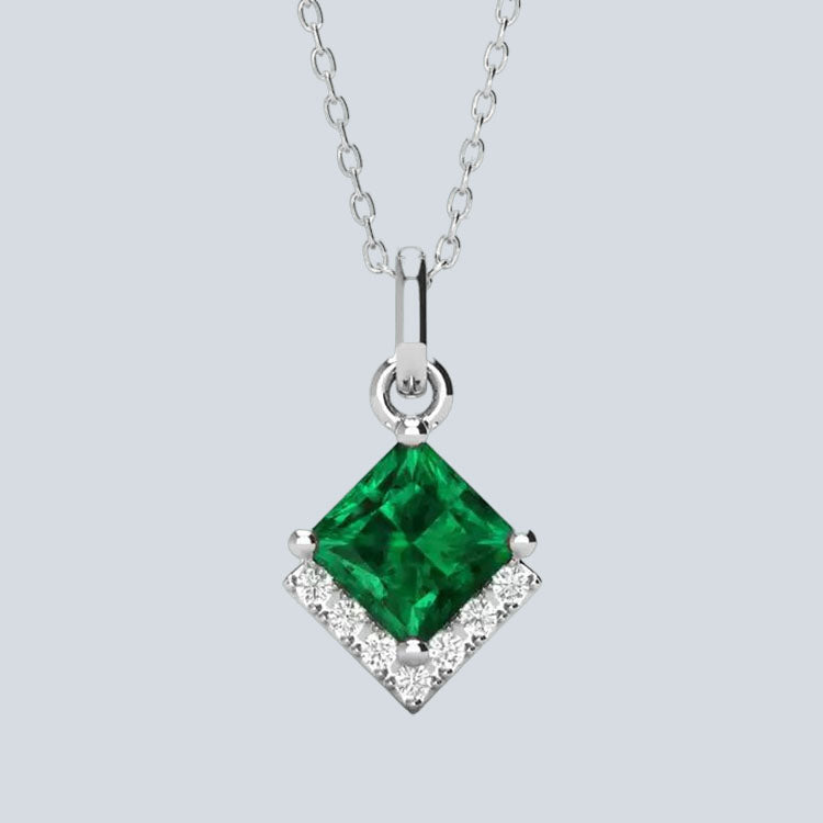 Women's Campbell & Rodgers Jill Emerald Pendant