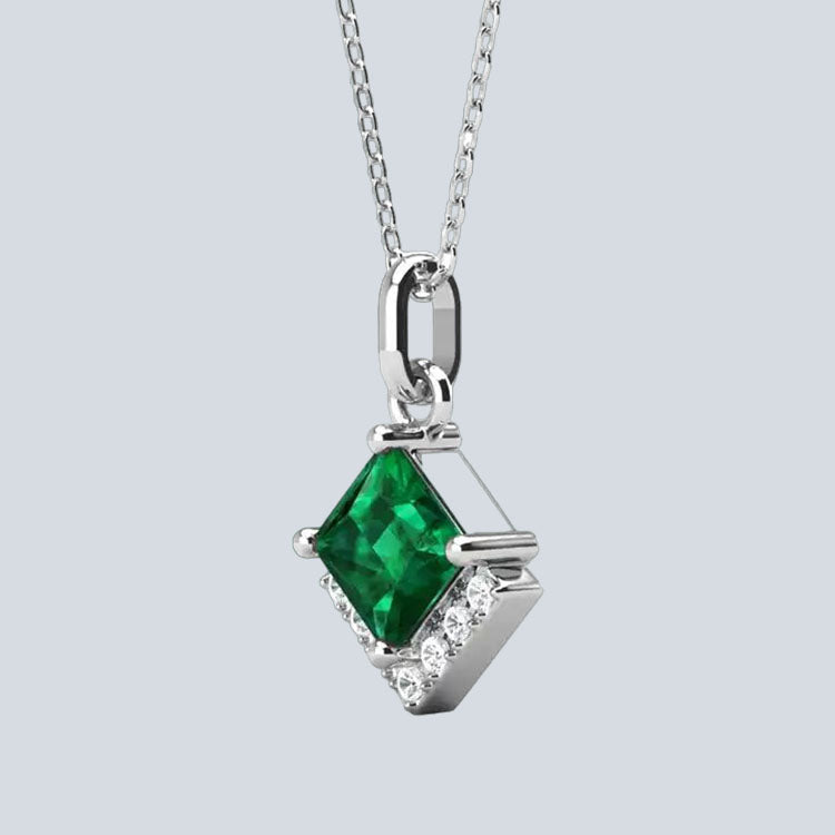 Women's Campbell & Rodgers Jill Emerald Pendant