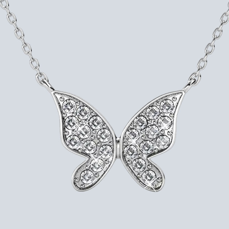 Women's Campbell & Rodgers Meadow Butterfly Pendant with Swarovski Crystals