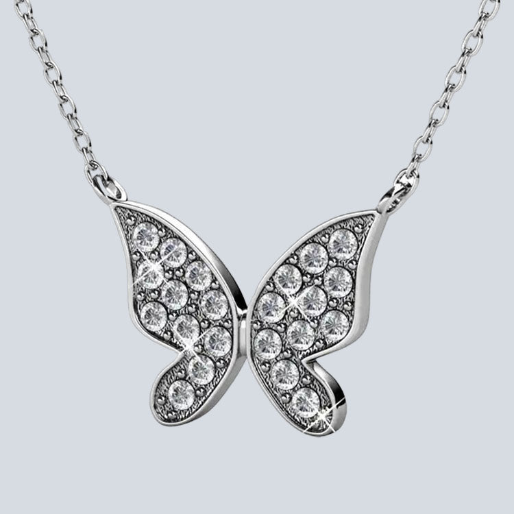 Women's Campbell & Rodgers Meadow Butterfly Pendant with Swarovski Crystals