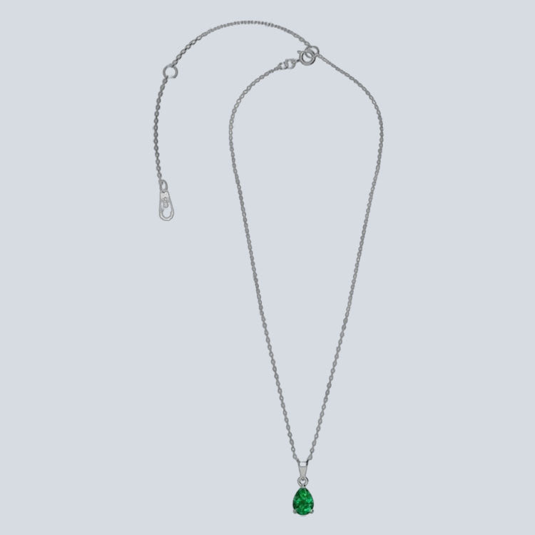 Women's Campbell & Rodgers Pear Emerald Pendant