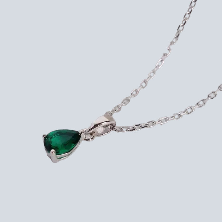 Women's Campbell & Rodgers Pear Emerald Pendant