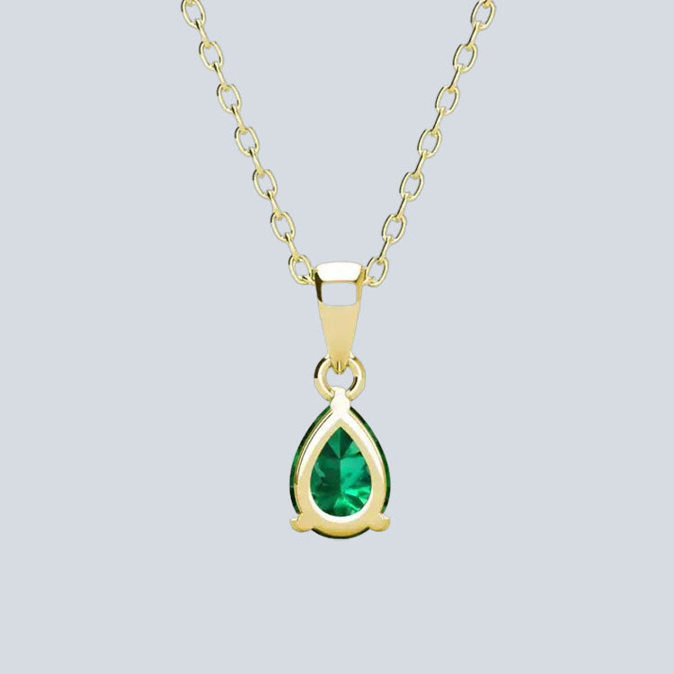 Women's Campbell & Rodgers Pear Emerald Pendant