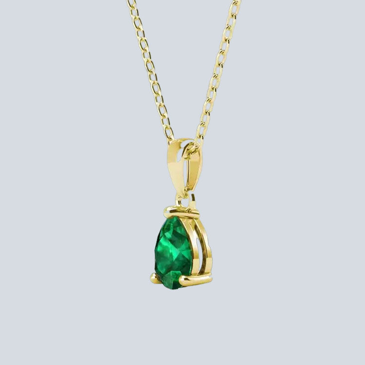 Women's Campbell & Rodgers Pear Emerald Pendant