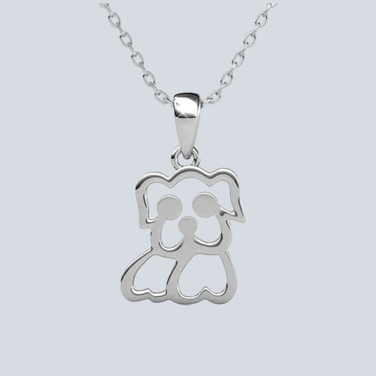 Women's Campbell & Rodgers Pug Pendant with Swarovski Crystals