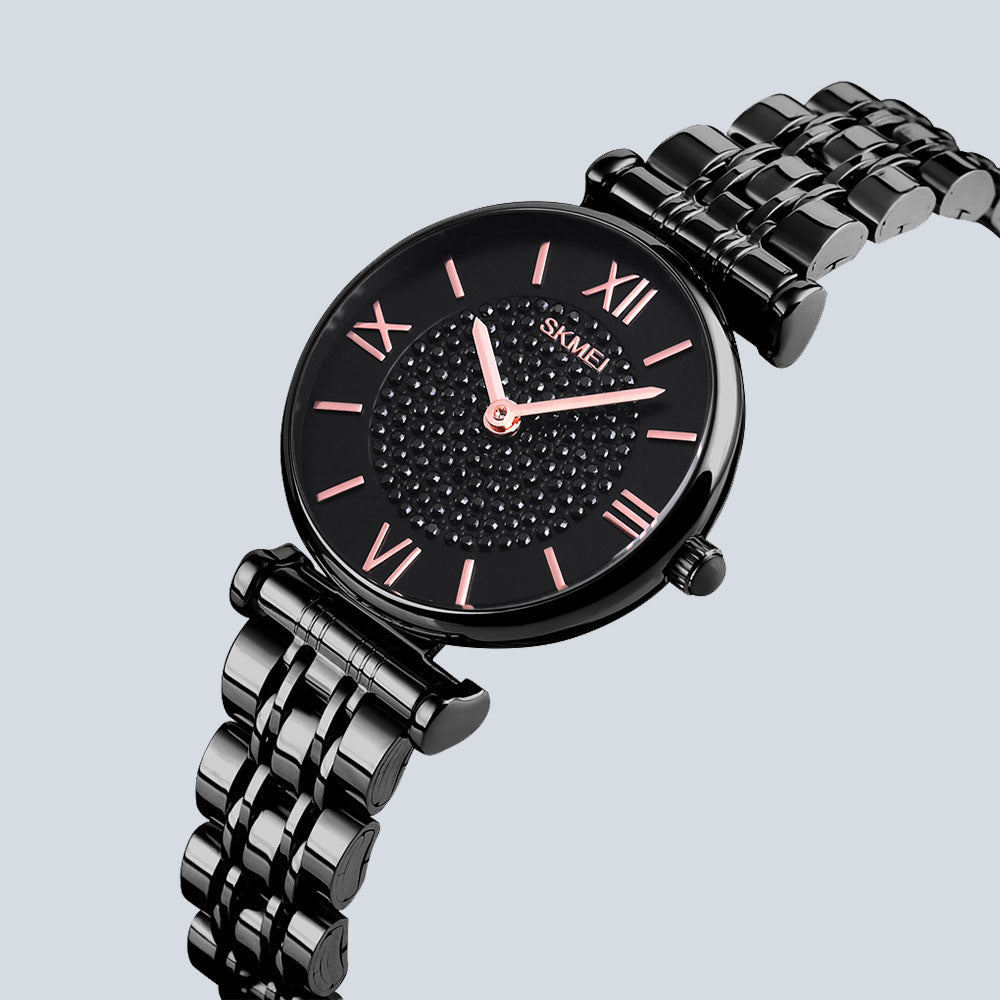 Women's SKMEI 3351 Stylish Elegant Rhinestone Design Quartz Watch