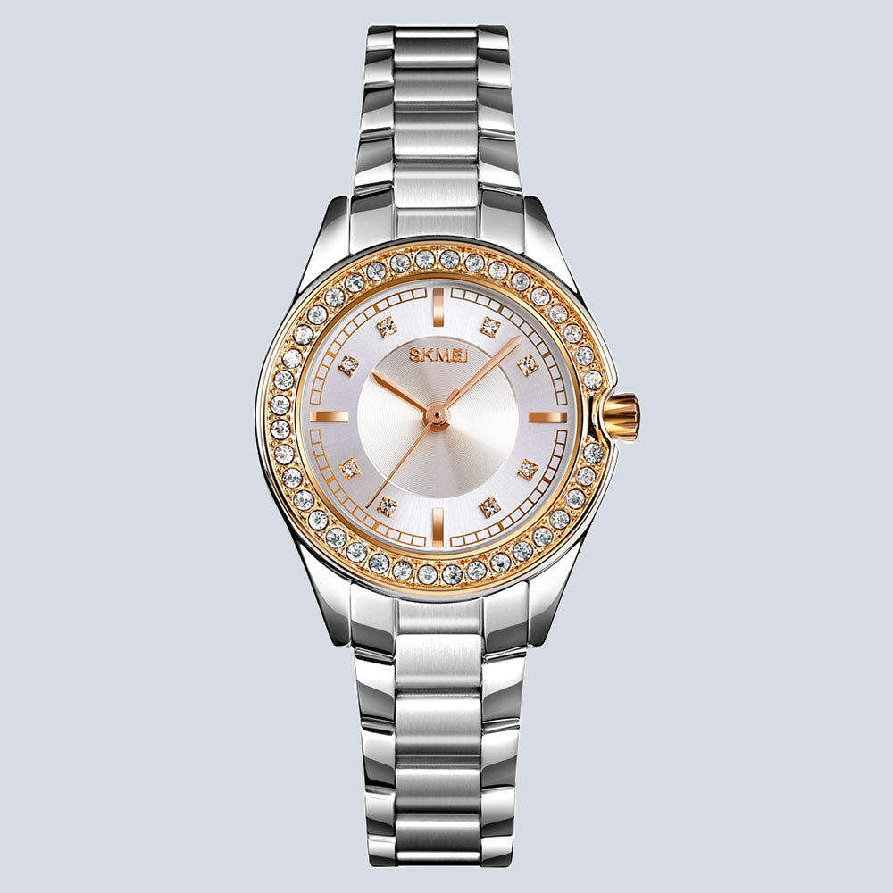 Women's SKMEI 4351 Elegant Waterproof Quartz Steel Band Watch