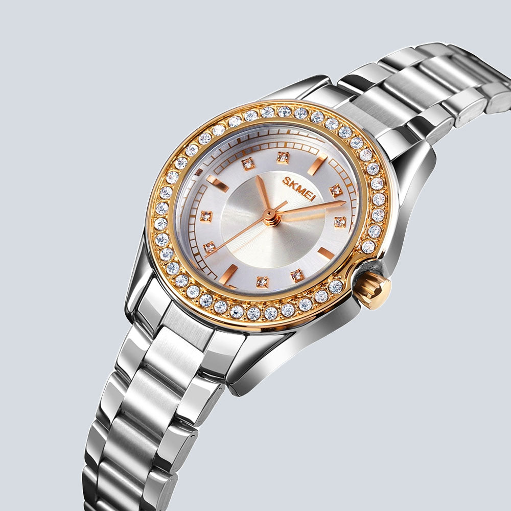 Women's SKMEI 4351 Elegant Waterproof Quartz Steel Band Watch