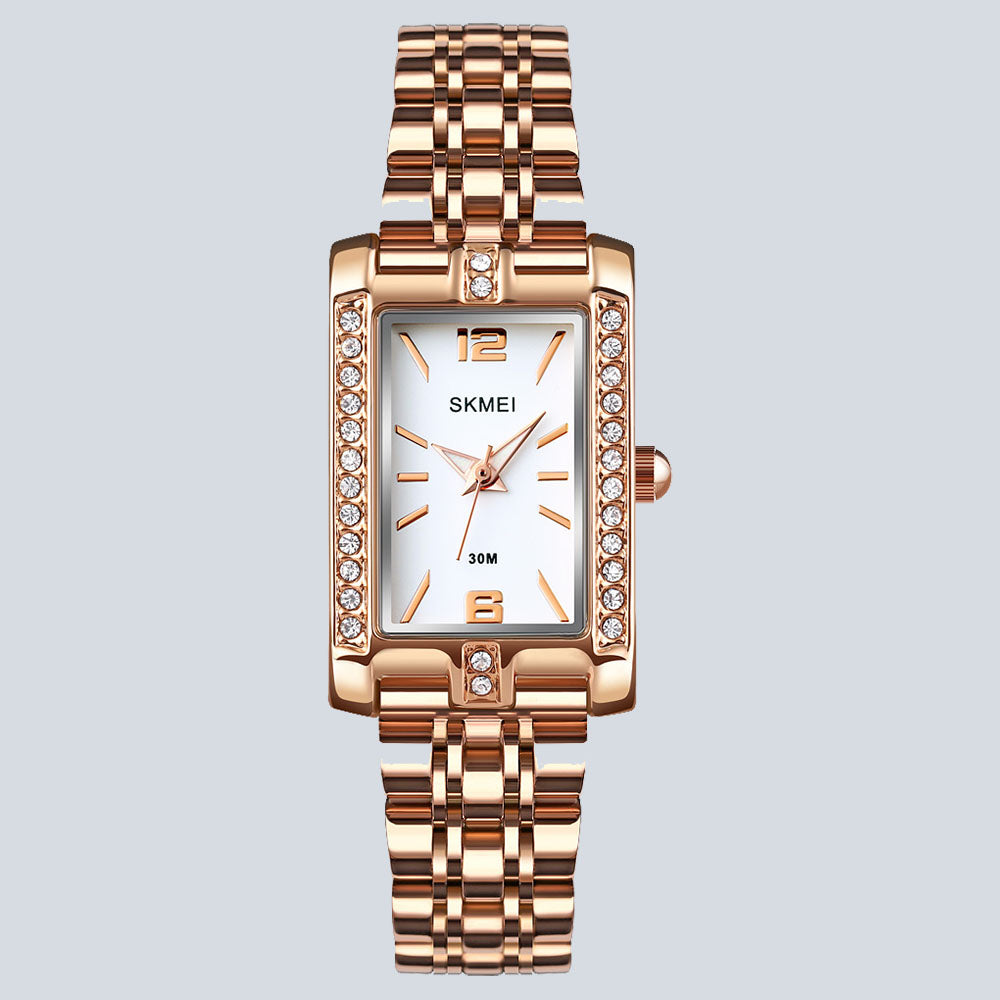 Women's SKMEI 0961 Elegant Meticulous Small Dial Rhinestone Quartz Watch